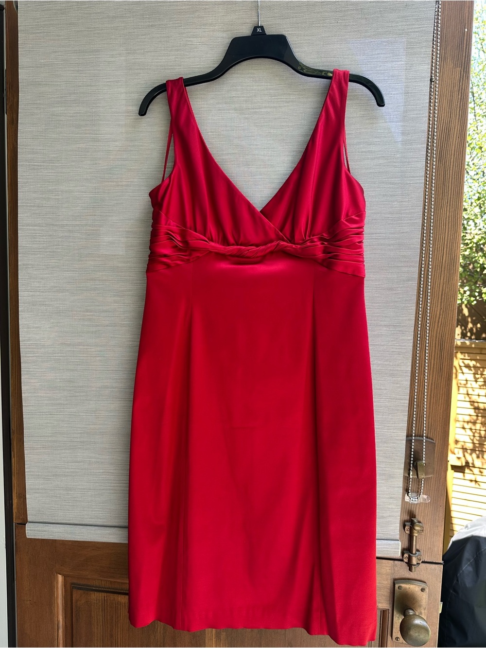 Jones New York Red V-Neck Dress Size 14